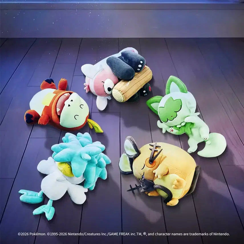 [BUNJANG] Pokemon Center Sleeping Pokemon Collection Plush Doll (Various Characters) / 포켓몬스터 포켓몬센터 포켓몬 잠든 나오하 뜨아거 꾸왁스 데덴네 포포곰 누이 인형