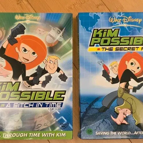 [BUNJANG] Kim Possible Original Korean Release DVD 2-Disc Set / 킴 파서블 (Kim Possible) 정발판 DVD 2종 일괄