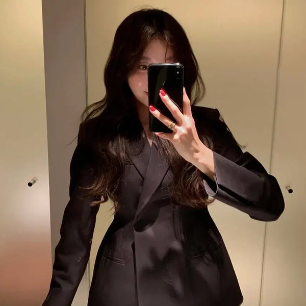 [BUNJANG] BRON Hourglass Signature Jacket (Black) / 브론 아워글래스 시그니처 자켓(블랙)