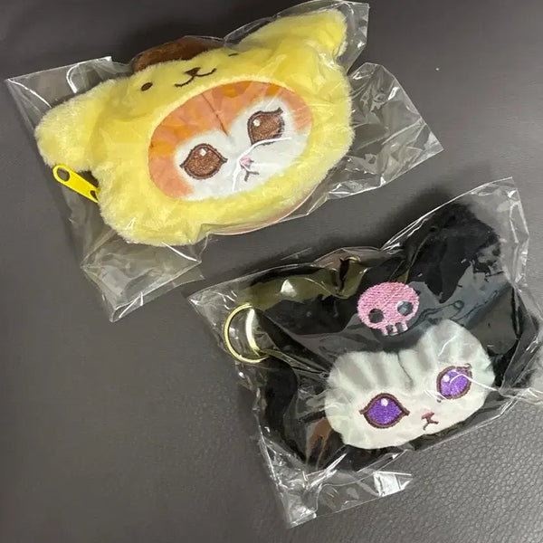 [BUNJANG] Sanrio Pompompurin Kuromi Pouch Keychain / 모프샌드 인형 파우치 키링 폼폼푸린 쿠로미