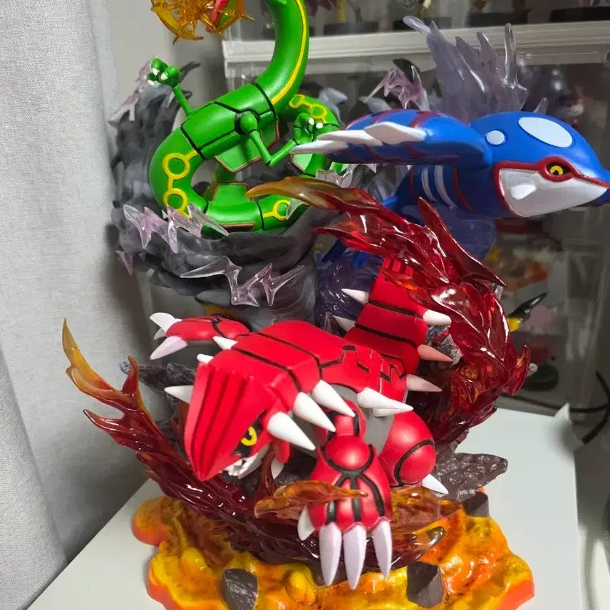 [BUNJANG] Large PVC Pokemon Figures (Groudon, Kyogre, Rayquaza) / 전설의 포켓몬 피규어 판매합니다.