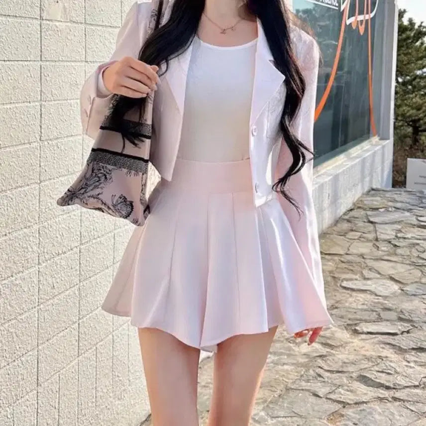 [BUNJANG] Mayyun Pink Top and Bottom Set / 메이윤 상하의 핑크세트 새상품