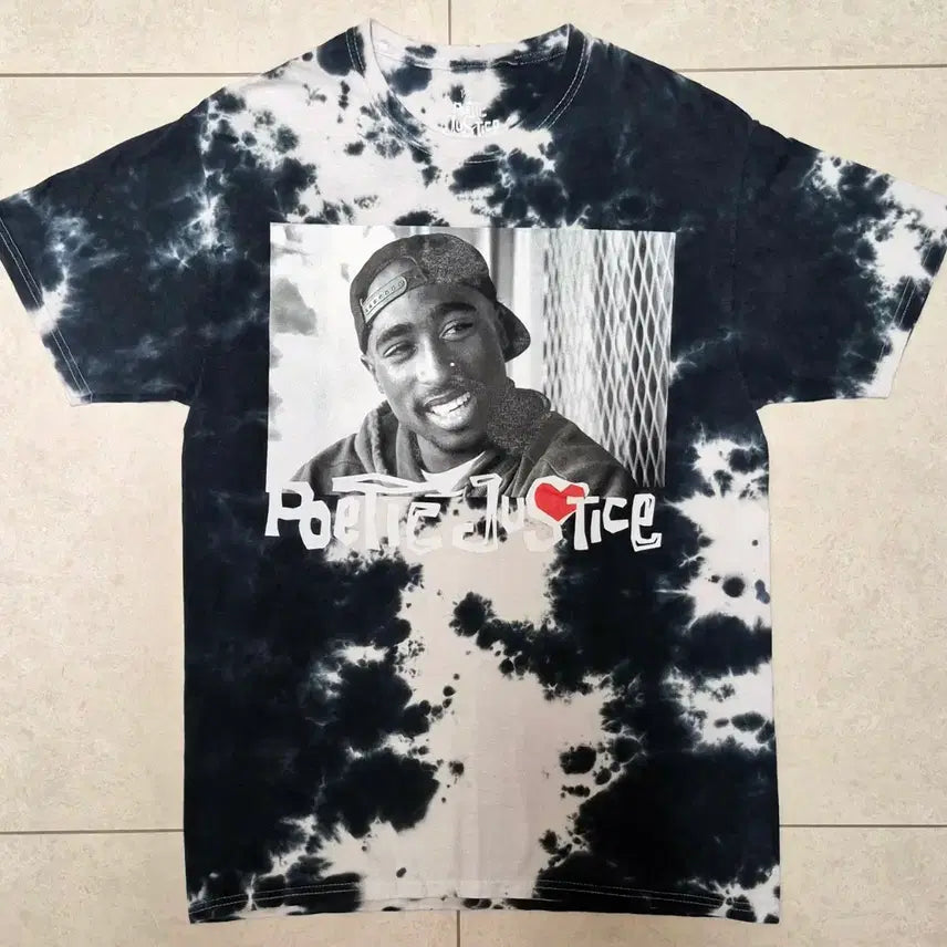 [BUNJANG] 2Pac x Poetic Justice Movie Artist Tie-Dye T-Shirt (M) / 2Pac x Poetic Justice Movie / Artist Tie-Dye T-Shirt (M)