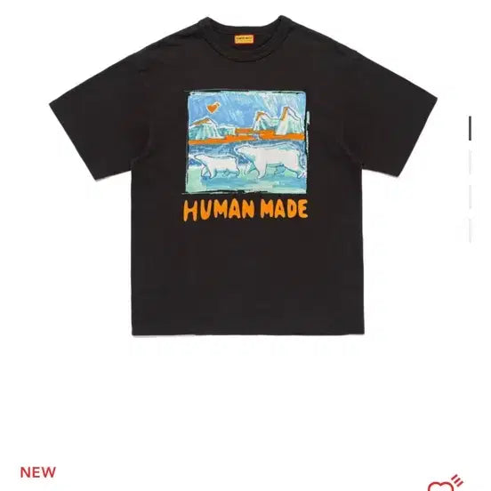 [BUNJANG] Human Made Graphic T-Shirt Black / 휴먼메이드 그래픽 반팔티 블랙