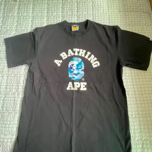 [BUNJANG] A BATHING APE ABC Camo College T-Shirt / 베이프 반팔티 A BATHING APE