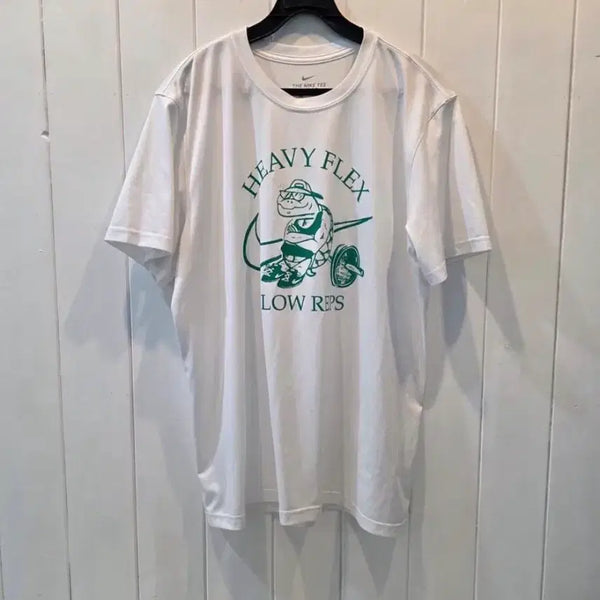 [BUNJANG] Nike White Short Sleeve T-Shirt (L) / [NIKE] 나이키 반팔티