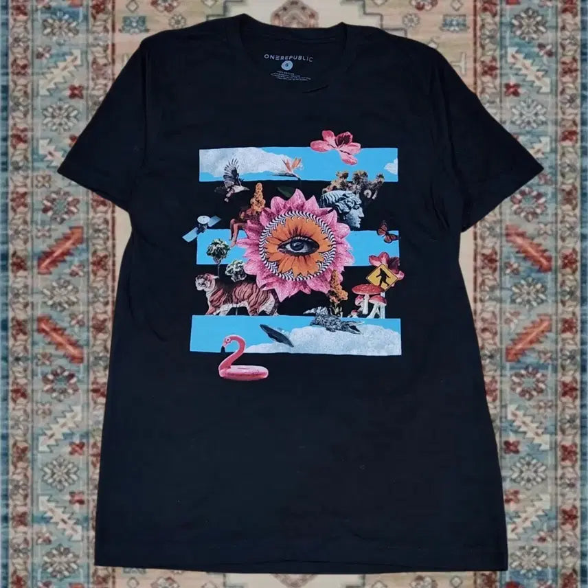 [BUNJANG] OneRepublic 2022 Never Ending Summer Tour Black Graphic T-Shirt (Size S) / 원리퍼블릭 2022 투어 블랙 그래픽 티셔츠 S