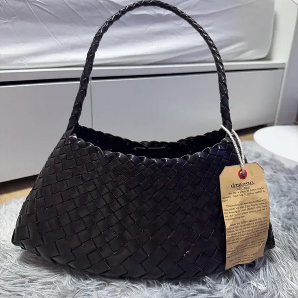 [BUNJANG] Dragon Diffusion Rosanna Dark Brown Shoulder Bag Pouch + Dust Bag / 드래곤디퓨전 로잔나 다크브라운 숄더백 파우치+더스트백
