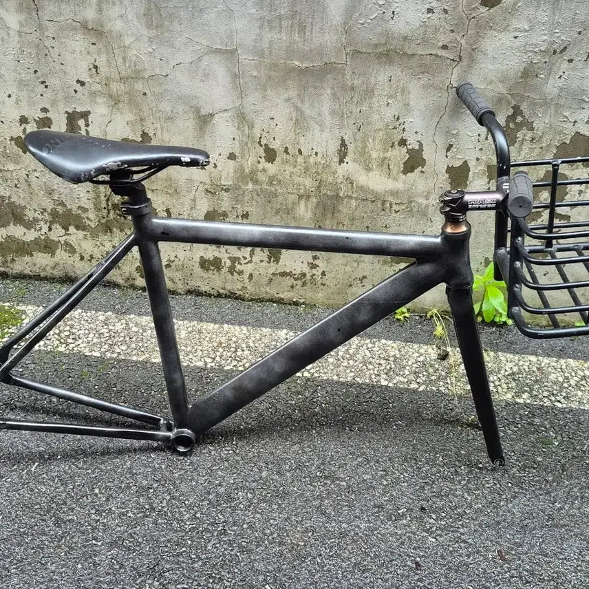 [BUNJANG] Pixie Bicycle Frame with Basket (Alloy Carbon Fork) / 픽시 자전거 프레임 바구니 포함