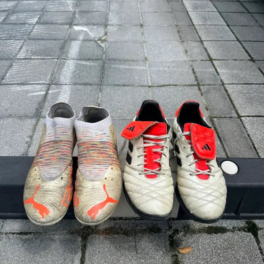 [BUNJANG] Puma & Adidas Football Boots Set (2 pairs) / 퓨마 아디다스 축구화 2종 세트