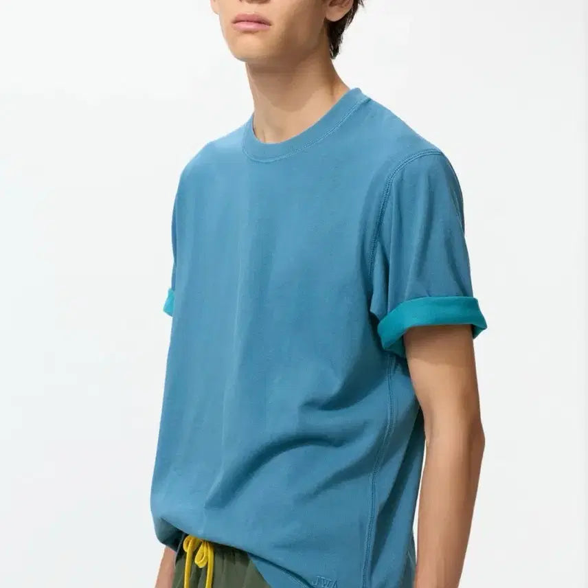 [BUNJANG] Uniqlo x JW Anderson Colorblock Short Sleeve T-Shirt / 유니클로 바이컬러 반팔 티셔츠