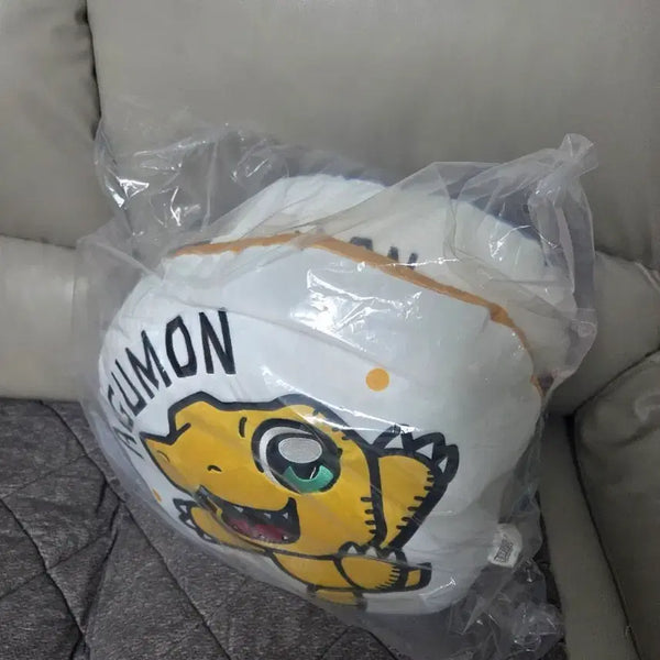 [BUNJANG] Digimon Adventure x Rabbit Ichiban Kuji C Prize Agumon & Gabumon Cushion Set / 디지몬어드벤처xRABBIT레빗 래빗 제일복권 C상 아구몬 파피몬 쿠션세트