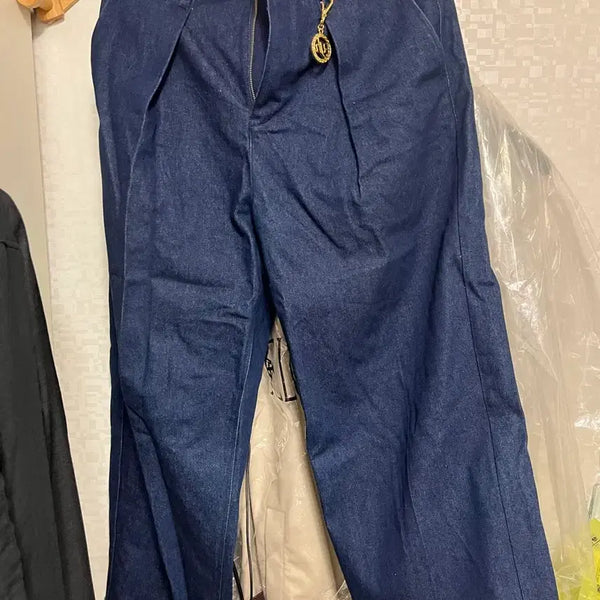 [BUNJANG] Qcumbers Wide Denim Jeans / 큐컴버스 와이드 데님