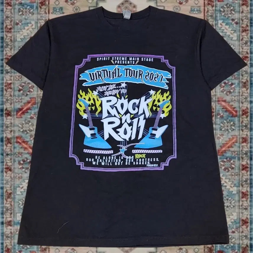 [BUNJANG] American Vintage Spirit Xtreme 2021 Virtual Tour Rock Graphic T-Shirt (M) / Spirit Xtreme 2021 가상 투어 락 그래픽 티셔츠 M