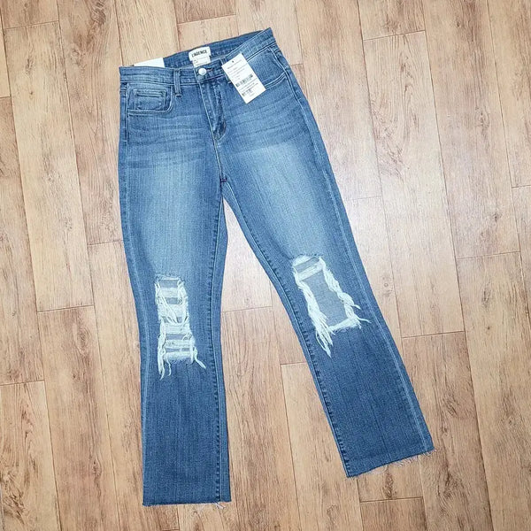[BUNJANG] L'AGENCE DARIA CROP Straight Denim Pants (Size 26) / 라장스(L'AGENCE) DARIA CROP 스트레이트 데님 26 새상품