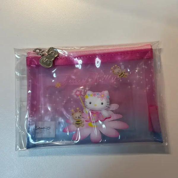 [BUNJANG] Sanrio 50th Anniversary Hello Kitty Slim Pouch Fairy / 산리오) 50주년 키티 투명슬림파우치 페어리