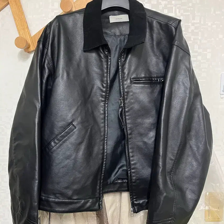 [BUNJANG] KIMUER Leather Jacket / 키뮤어 레더 자켓