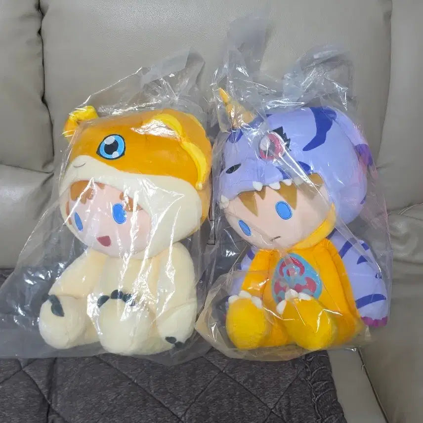 [BUNJANG] Digimon Adventure x Rabbit Ichiban Kuji B Prize, C Prize Puppymon, Gotsumon Plush Set / 디지몬어드벤처xRABBIT레빗 래빗 제일복권 B상 C상 파피몬 파닥몬 인형