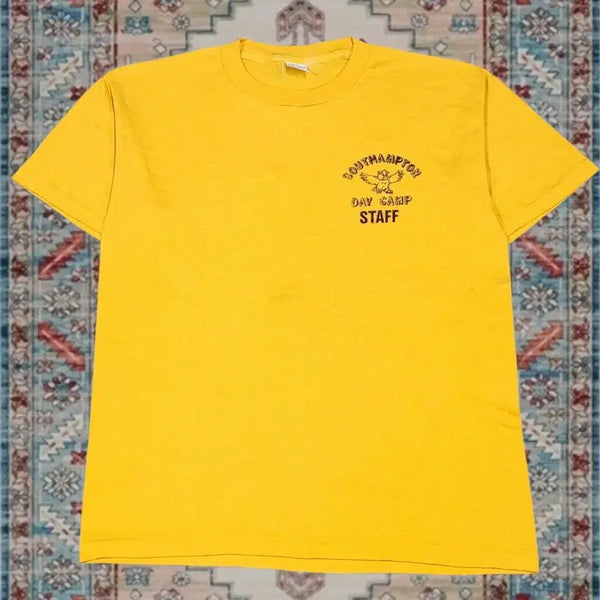 [BUNJANG] 90s Made in USA Southampton Day Camp Staff T-Shirt, Size L / 90s Made in USA사우샘프턴 데이 캠프 스태프 티셔츠 L