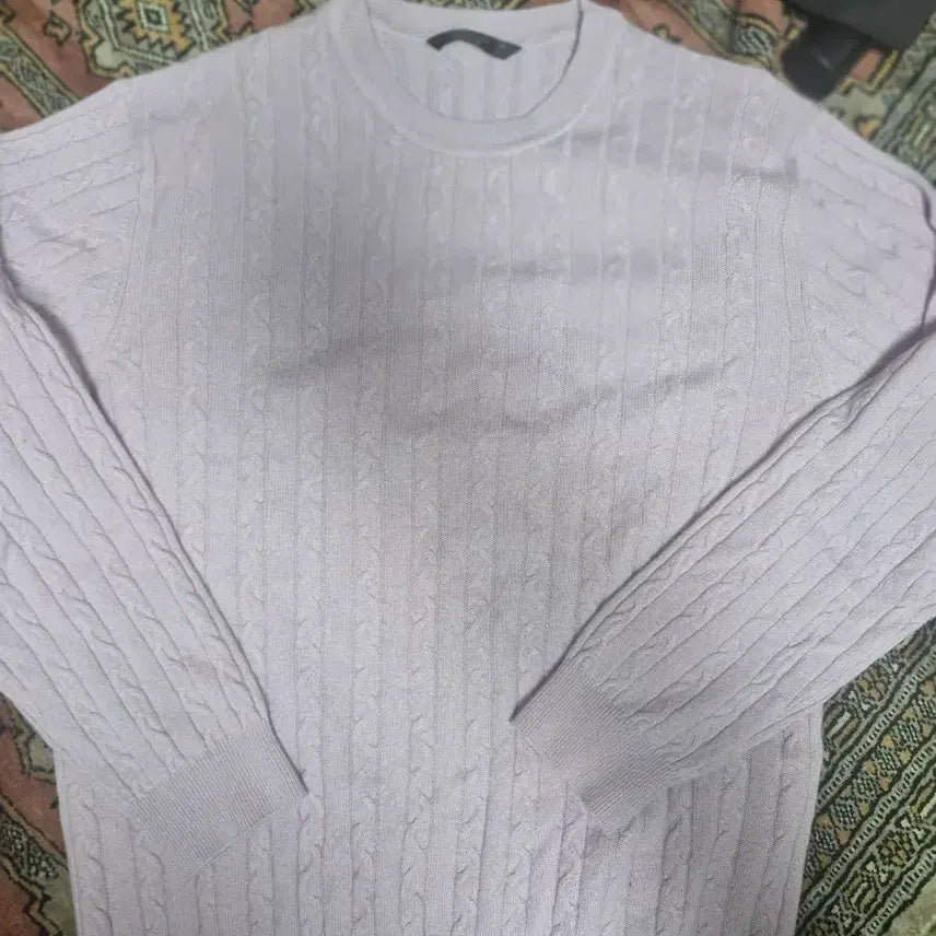 [BUNJANG] Gallary Suzelo 100% Cashmere Knit Lavender / 갤러시 수젤로 캐시미어 100%니트