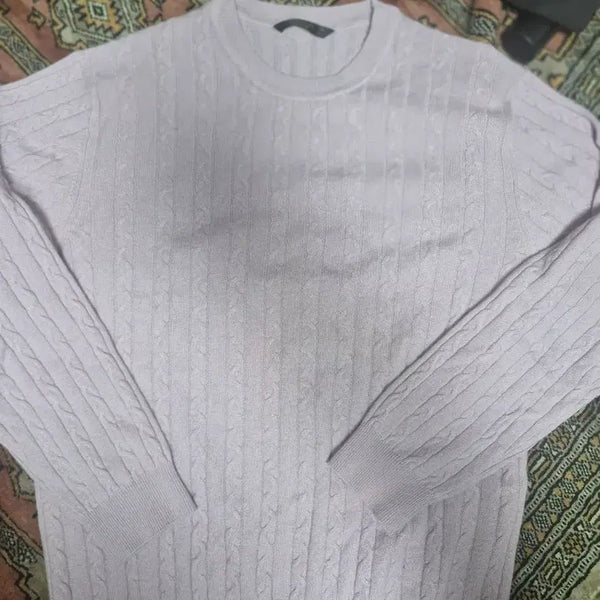 [BUNJANG] Gallary Suzelo 100% Cashmere Knit Lavender / 갤러시 수젤로 캐시미어 100%니트