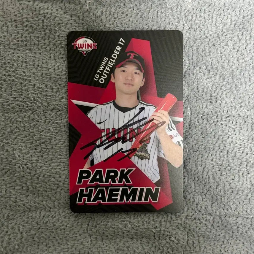 [BUNJANG] LG Twins Park Hae-min Signed Photocard / 엘지트윈스 박해민 친필싸인 포토카드