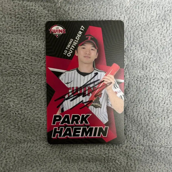 [BUNJANG] LG Twins Park Hae-min Signed Photocard / 엘지트윈스 박해민 친필싸인 포토카드