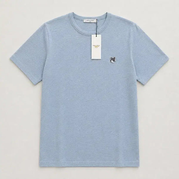 [BUNJANG] Maison Kitsuné Grey Fox Head Short Sleeve T-Shirt Light Blue 2XL / [새상품O/매장O] 메종키츠네 반팔 그레이 폭스헤드 라이트블루 GM00118KJ0008
