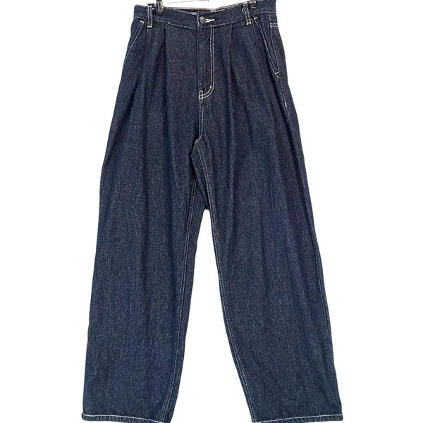 [BUNJANG] 8 Seconds Women's Ame-Cazi Balloon Fit Jeans (26, Dark Indigo) / 에잇세컨즈 여성 아메카지 벌룬핏 청바지 26 진청 최신상품 25626