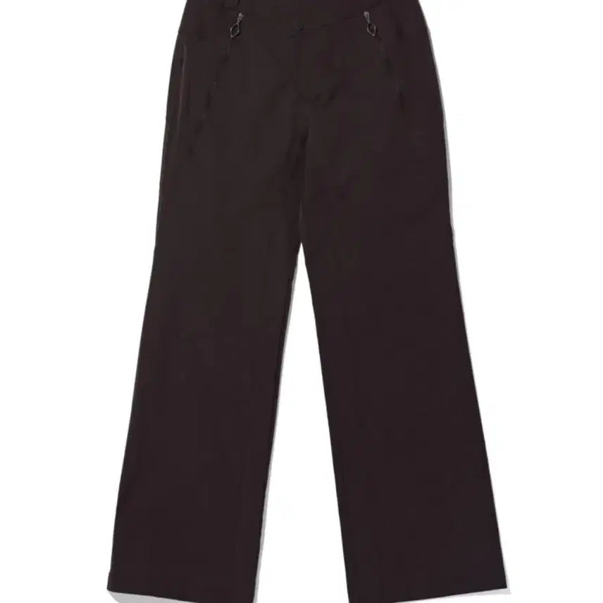 [BUNJANG] Mischief Nylon Baggy Slacks - Dark Brown / 미스치프 NYLON BAGGY SLACKS - DARK BROWN