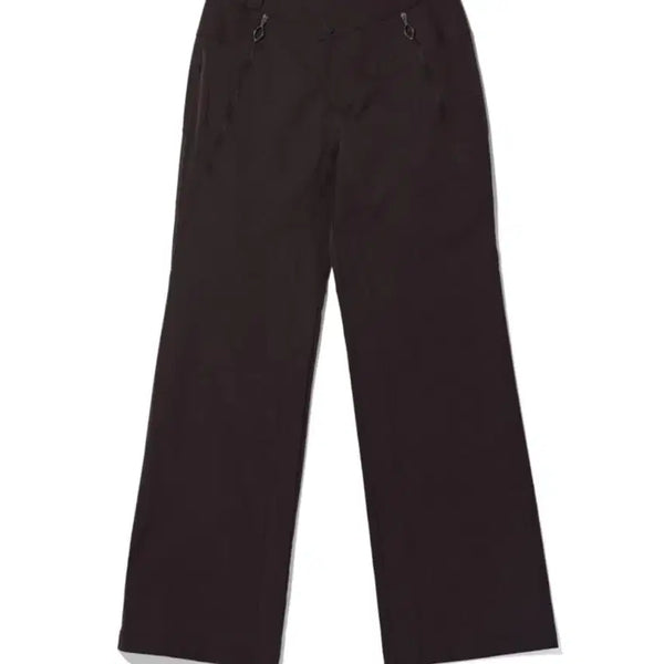 [BUNJANG] Mischief Nylon Baggy Slacks - Dark Brown / 미스치프 NYLON BAGGY SLACKS - DARK BROWN