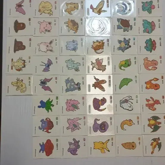 [BUNJANG] Pokemon Sticker Collection (Gen 1) / 포켓몬 띠부씰 1세대 3자리 팔아요.(분할판매 불가)
