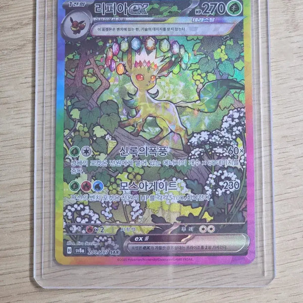 [BUNJANG] Leafeon ex SAR Pokemon Card / 포켓몬카드 리피아 ex SAR