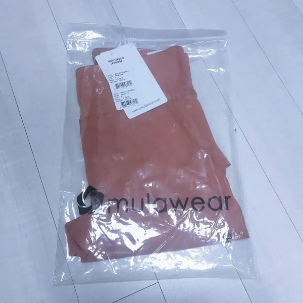 [BUNJANG] Mulawear Color Block Mid-Rise Leggings - Brown Tan (Medium) / (새상품M)뮬라웨어 절개라인 레깅스 브라운탄