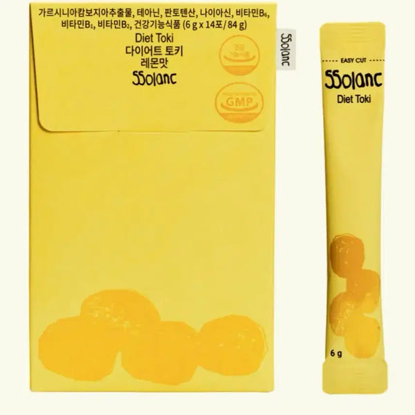 [BUNJANG] SSolanc Diet Toki Lemon Flavor (14 Count) / SSolanc 다이어트 토키 레몬맛