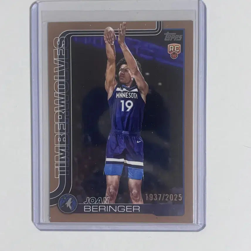 [BUNJANG] Joan Berringer 2025 Rookie Limited Edition Basketball Card / 조안 베링어 미네소타 루키 2025한정 농구 카드
