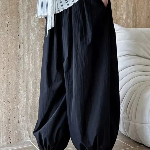 [BUNJANG] Big Size Harem Jogger Pants / 빅사이즈 하렘팬츠 하렘조거팬츠 여름통바지 하렘통바지 빅사이즈통바지