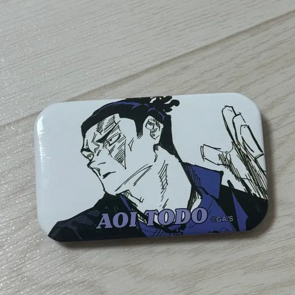 [BUNJANG] Jujutsu Kaisen Jump Shop Original Art Square Can Badge Todo / 주술회전 점프샵 원화 스퀘어 캔뱃지 토도