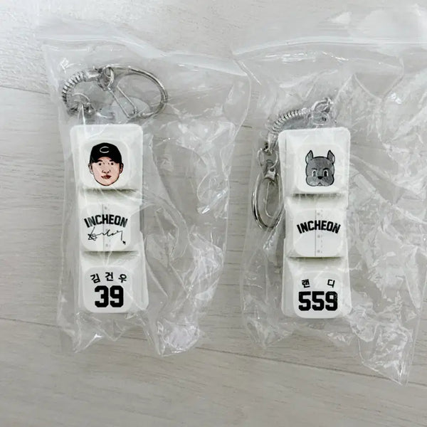 [BUNJANG] SSG Landers Incheon Landy Kim Gun-woo Keycap Keyring / SSG 랜더스 인천군 키캡 키링 김건우 랜디