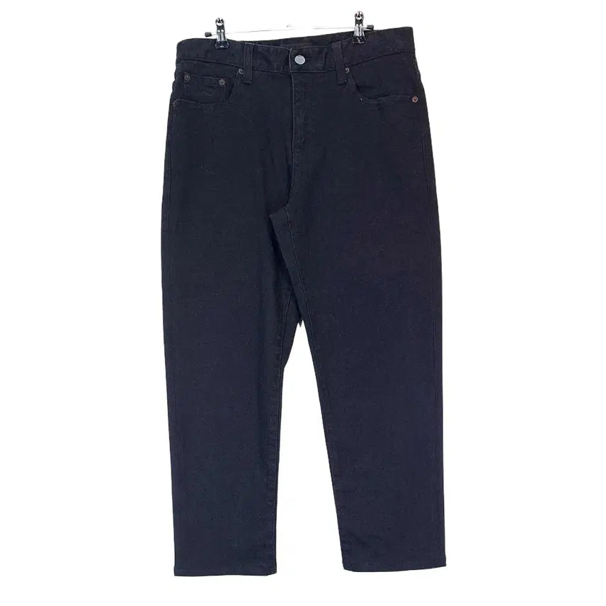 [BUNJANG] PLACK Men's Minimal Regular Fit Black Jeans (31) / 플랙 남성 미니멀 레귤러핏 청바지 31 흑청 미사용 25735