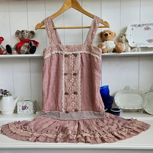 [BUNJANG] Axes Femme Dusty Pink Lace Dress / axes femme(엑시즈팜) 더스티핑크 레이스  원피스