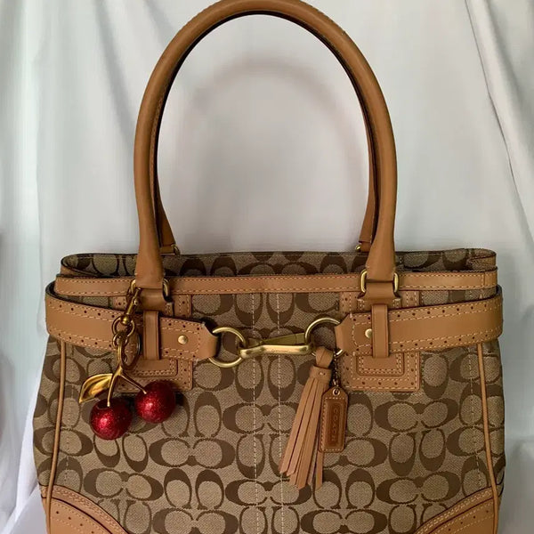 [BUNJANG] Coach Brown Shoulder Bag (Large) / Coach 브라운 숄더백 (라지 사이즈)