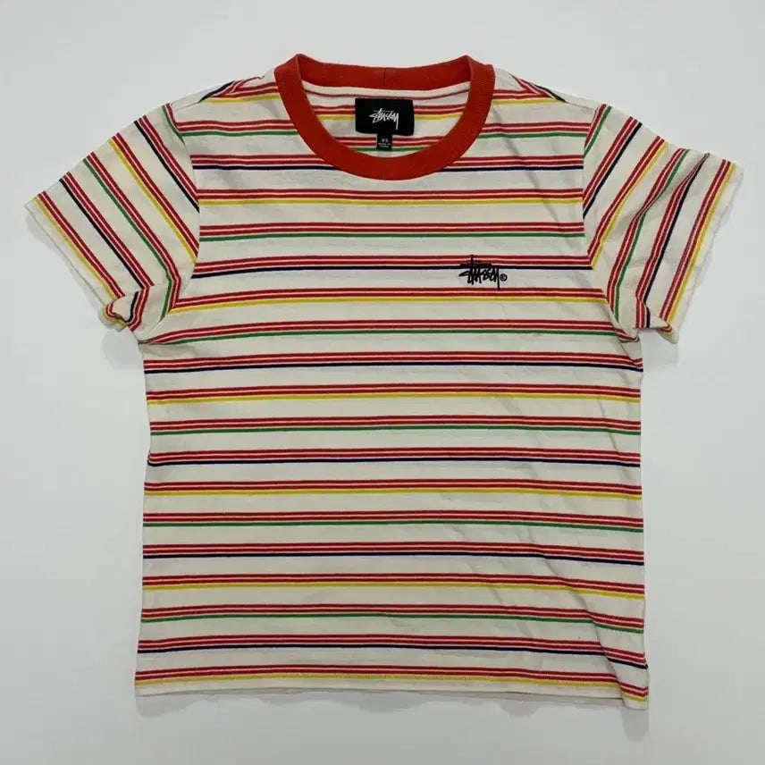 [BUNJANG] Stussy Stripe Short Sleeve T-Shirt / 스투시 스트라이프 반팔 티셔츠