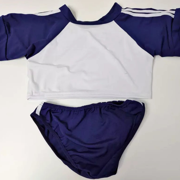 [BUNJANG] Navy Cropped Sportswear Set / (착샷) 네이비 크롭 체육복 세트