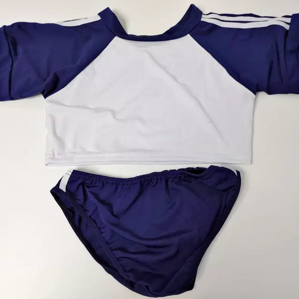[BUNJANG] Navy Cropped Sportswear Set / (착샷) 네이비 크롭 체육복 세트