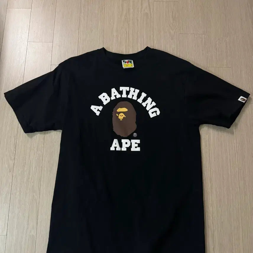 [BUNJANG] BAPE College T-Shirt L / 베이프 컬리지 반팔 L