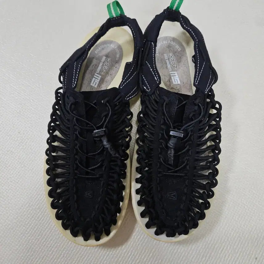 [BUNJANG] Kith x Mitchell & Ness Unique Black Sandals 280 / 킨 x 미타 유니크 블랙 샌들 280 급처