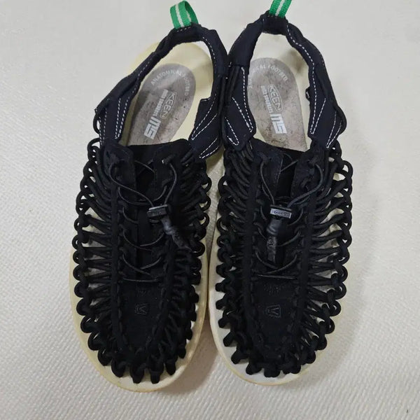 [BUNJANG] Kith x Mitchell & Ness Unique Black Sandals 280 / 킨 x 미타 유니크 블랙 샌들 280 급처