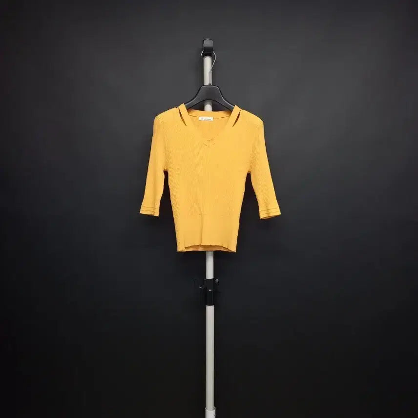 [BUNJANG] IT MICHAA Spring Summer Rayon Ribbed Knit Blouse / 잇미샤 춘하 레이온 골지 니트블라우스 55.44