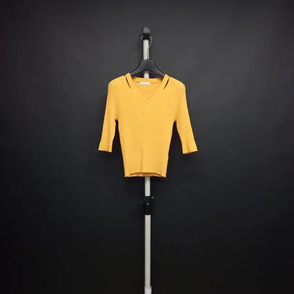 [BUNJANG] IT MICHAA Spring Summer Rayon Ribbed Knit Blouse / 잇미샤 춘하 레이온 골지 니트블라우스 55.44